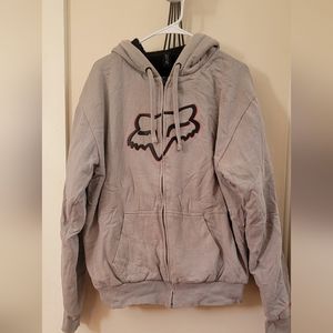 Fleece lined fox sweatshirt
